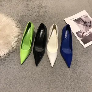 binfenxie  -  Sexy Trend Pointed Toe Thin Heels Pumps Women 2024 Spring Fashion Internet Celebrity Style Elegant Party Dress Heels Shoes Mujer