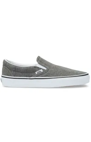 (BV3TBK) Herringbone Classic Slip-On Shoes - Grey/True White
