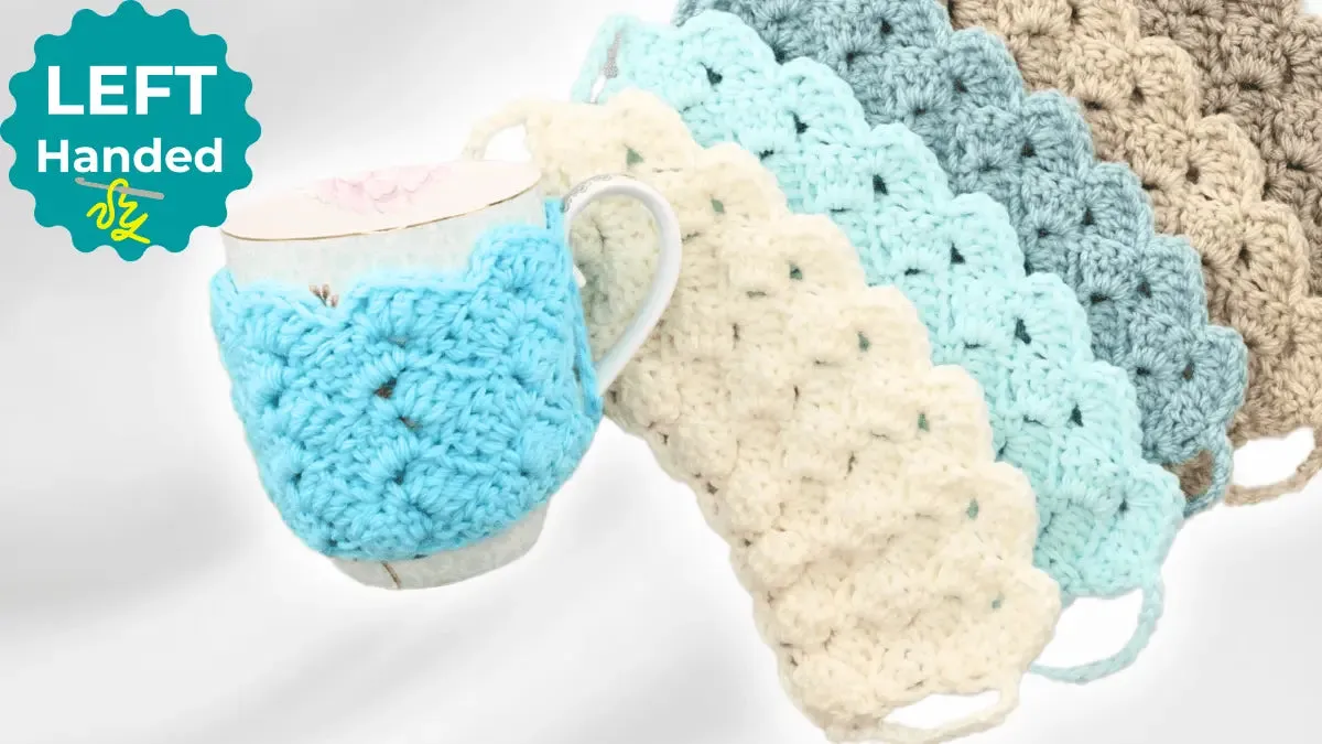 Crochet Coffee Mug Cozy -Any Size Crochet Mug Cozy Pattern