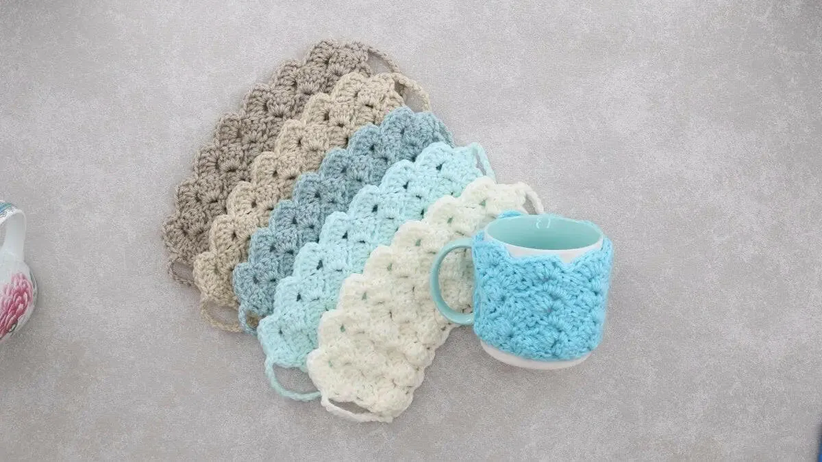 Crochet Coffee Mug Cozy -Any Size Crochet Mug Cozy Pattern
