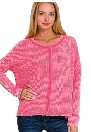 DOORBUSTER Warm and Cozy Waffle Top