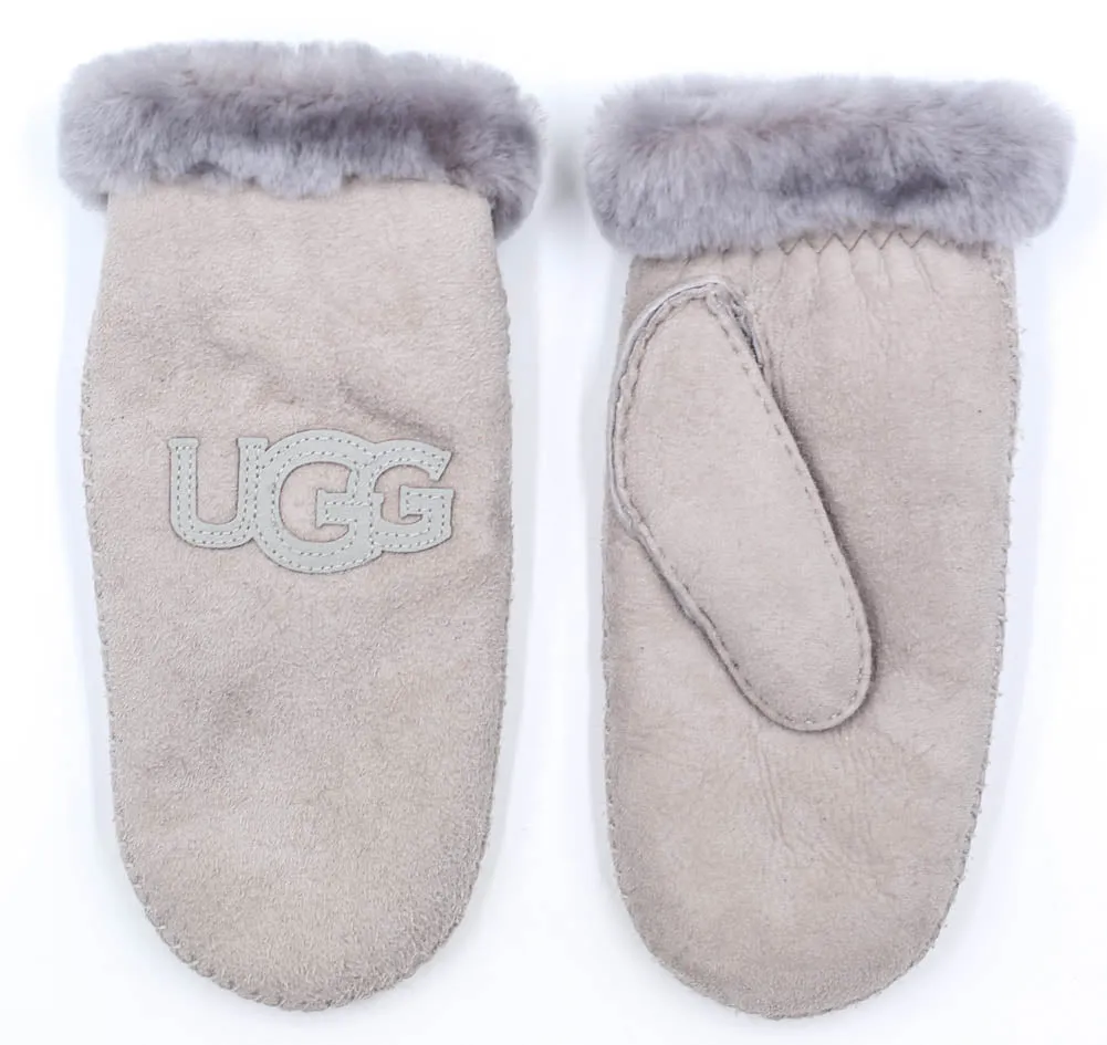 Heritage Logo Mitten in Seal by UGG