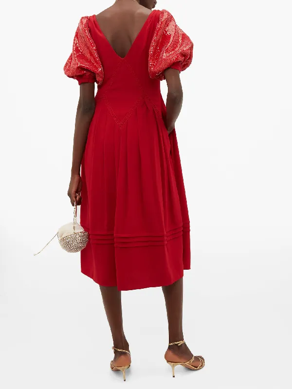 Holiday 17 Red Midi Dress