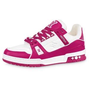 Louis Vuitton Trainer Low White Fuchsia