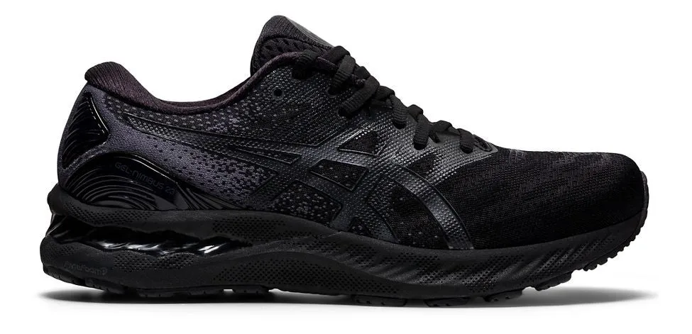 Men's Asics GEL-Nimbus 23, Black/Black, 13 D Medium