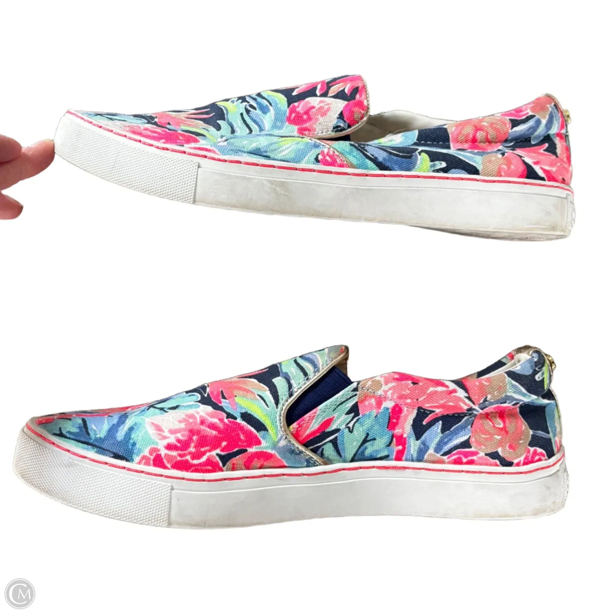 Shoes Designer By Lilly Pulitzer In Navy, Size: 8.5